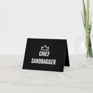 Chief Sandbagger Golf Meme Bjj Chess Sandbag Tack Kort