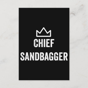 Chief Sandbagger Golf Meme Bjj Chess Sandbag Tilläggskort