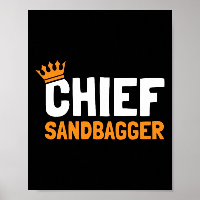Chief Sandbagger Golf - Uni-vuxna  Poster (Framsidan)