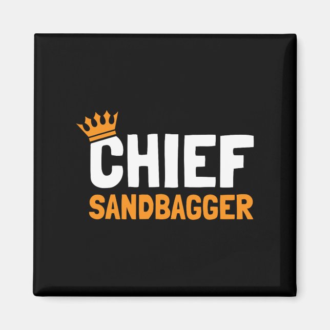 Chief Sandbagger Golf - Uni-vuxnor Magnet (Framsidan)