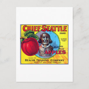 Chief Seattle Apples Vykort