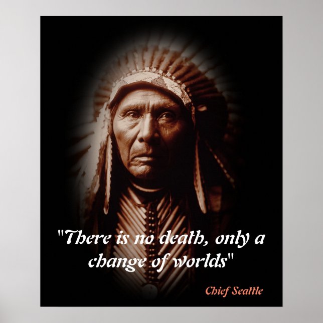 Chief Seattle Quote on Death Poster (Framsidan)