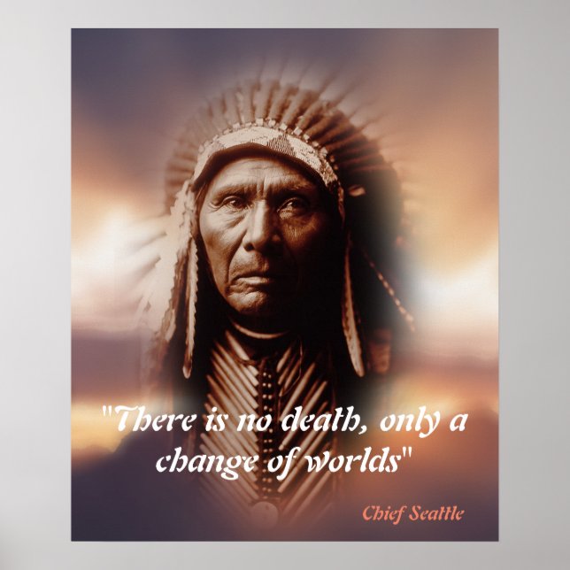 Chief Seattle Quote on Death Poster (Framsidan)