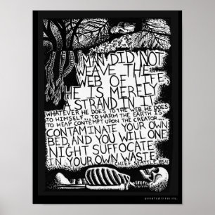 Chief Seattle Quote Poster - Webben Life