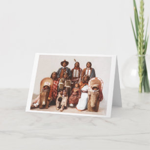 Chief Sevara och Family. Ute1897 Helgkort