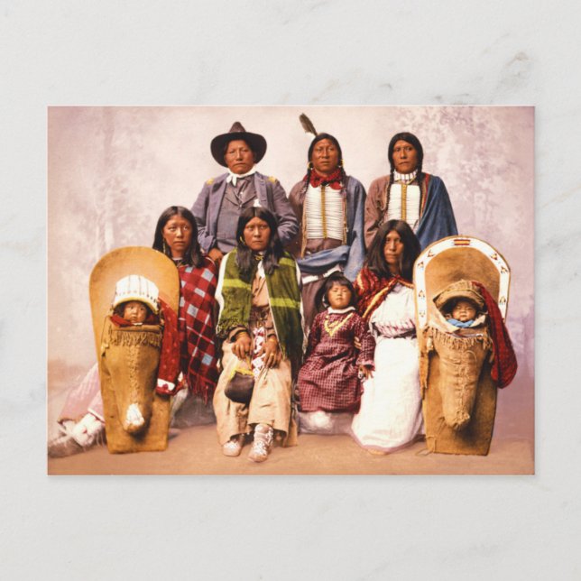Chief Severo and Family (Ute People) Vykort (Framsida)