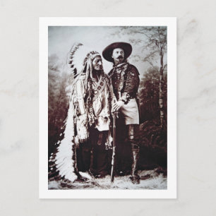 Chief Sitta Bull (1831-90) på rundresa med Buffalo Vykort