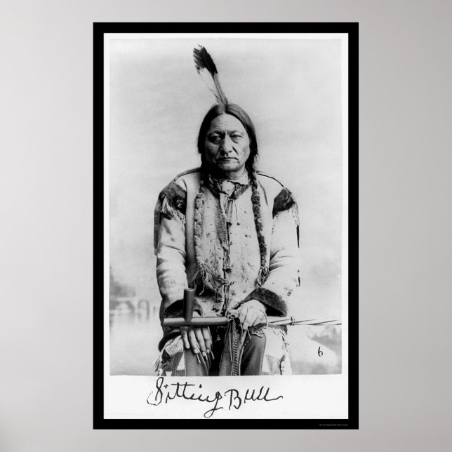Chief Sitta Bull 1889 Poster (Framsidan)