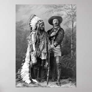 CHIEF SITTA BULL och Buffalo Bill Cody Poster