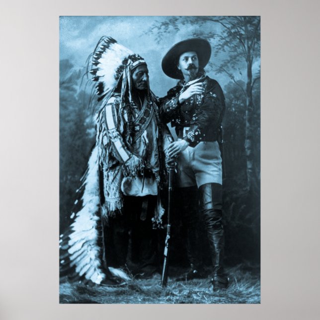 Chief Sitta Bull och Buffalo Bill Poster (Framsidan)
