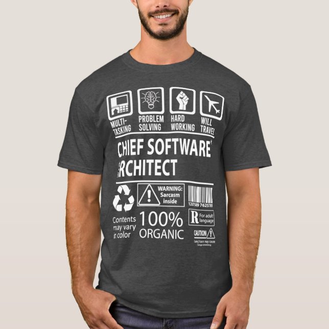 Chief Software Architect Chief Software    TJob T Shirt (Framsida)