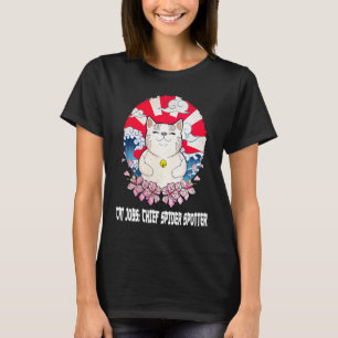 Chief Spider Spotter Cat Humor Kitten Cat Mamma 1 T Shirt