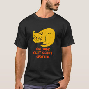 Chief Spider Spotter Cat Humor Kitten Cat Mamma T Shirt