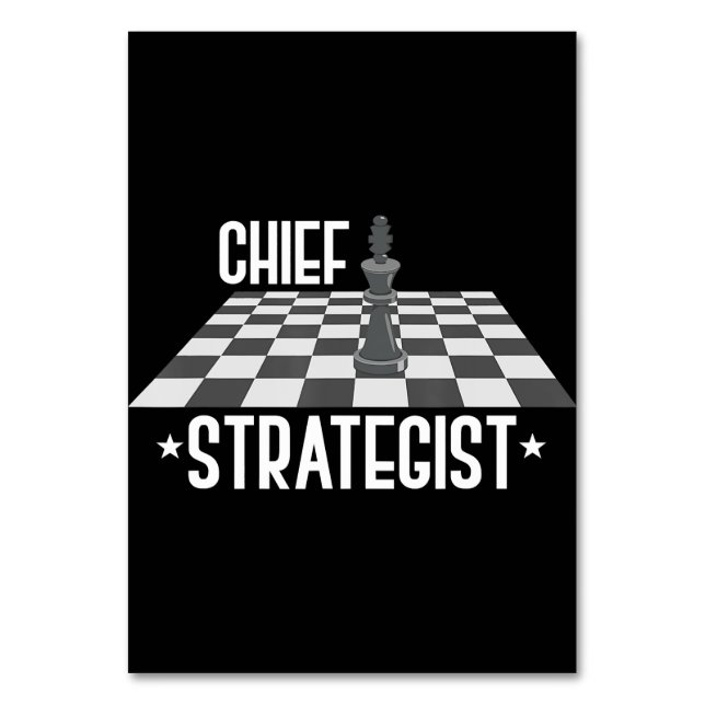 Chief strateist Chess | Jag vinner alltid detta sp Bordsnummer (Framsidan)