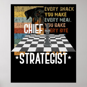 Chief strateist Chess Jag vinner alltid detta sp Poster