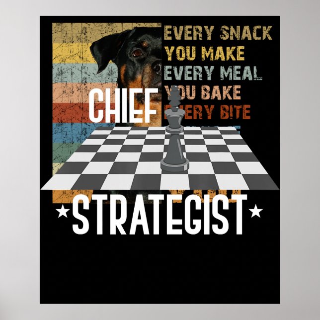 Chief strateist Chess | Jag vinner alltid detta sp Poster (Framsidan)