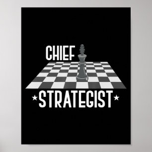 Chief strateist Chess Jag vinner alltid detta sp Poster