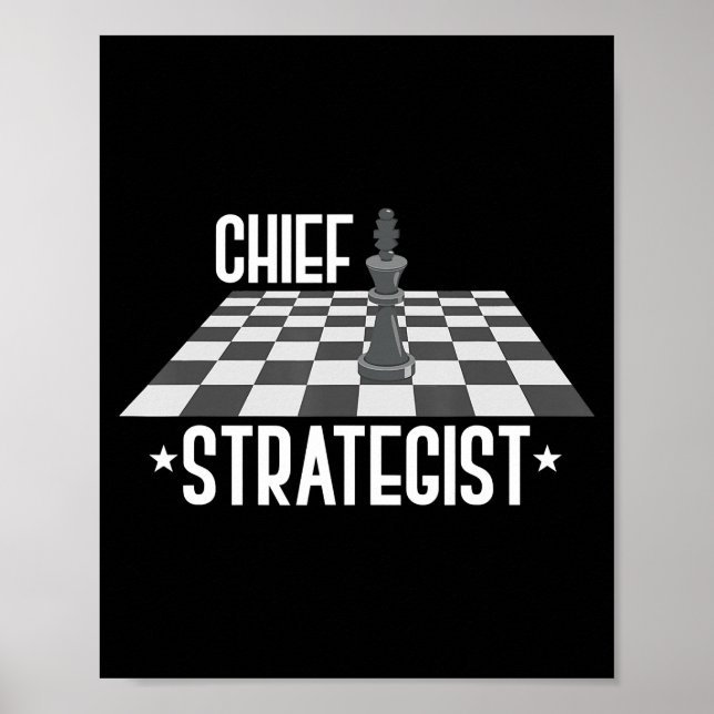Chief strateist Chess | Jag vinner alltid detta sp Poster (Framsidan)