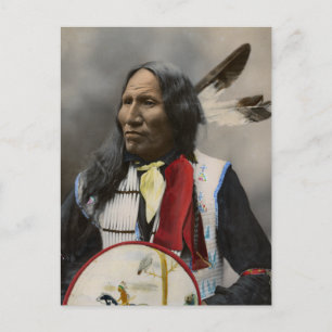 Chief Strejkas With Nose, Oglala Sioux 1899 Vykort