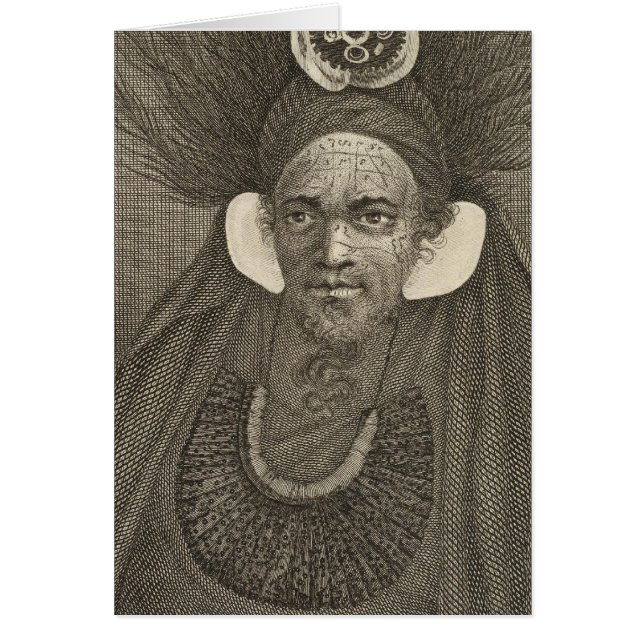 Chief, Tahuata Island Marquesas Islands Hälsningskort (Framsidan)