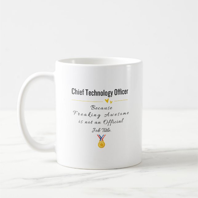 Chief Technology Officer Kaffemugg (Vänster)