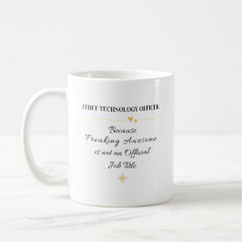 Chief Technology Officer Kontorscitat Kaffemugg