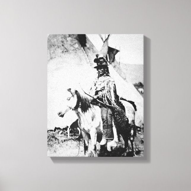 ’Chief Tittar Glass’, c.1875 (b/w bild) Canvastryck (Framsida)