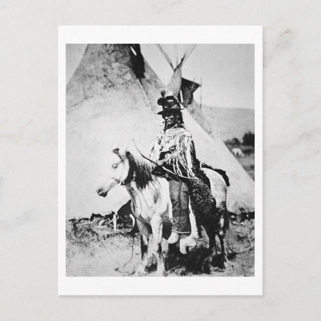’Chief Tittar Glass’, c.1875 (b/w bild) Vykort (Framsida)