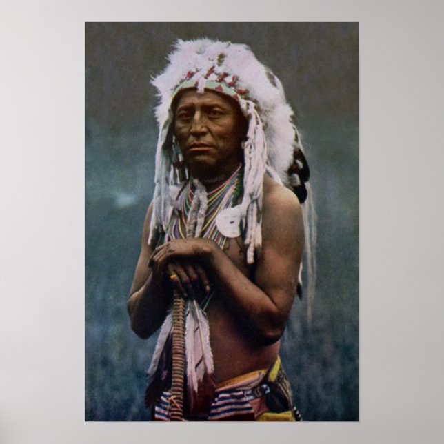 Chief Two Guns White Calf Glacier nationalpark Poster (Framsidan)