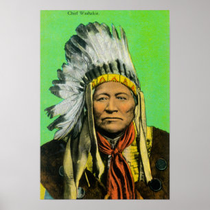 Chief Washakie Porträtt Poster