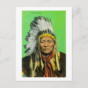 Chief Washakie Porträtt Vykort