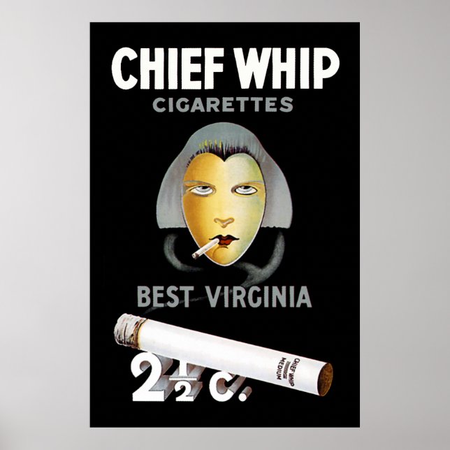 Chief Whip Cigarettes Poster (Framsidan)