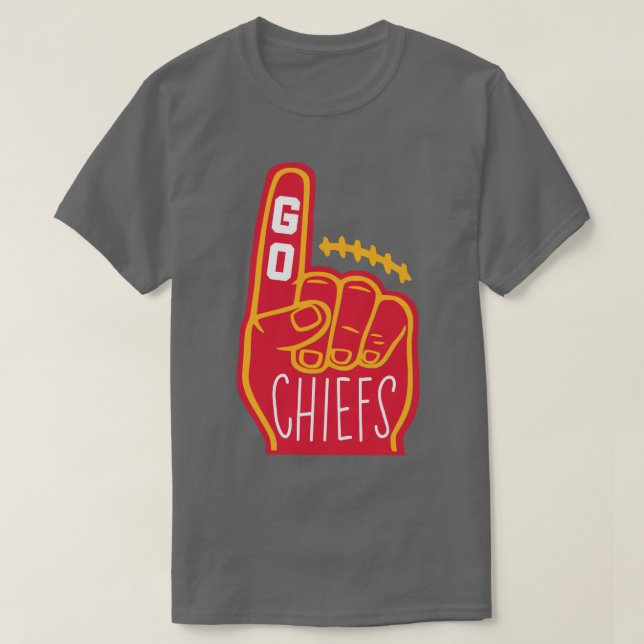 Chiefs Foam Finger T Shirt (Design framsida)