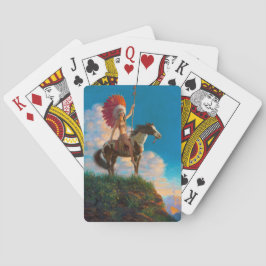 Chieftess Female Native Indian Casinokort