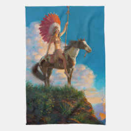 Chieftess Female Native Indian Kökshandduk