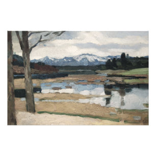 Chiemsee Leo Putz Landscape Mountain Art Fototryck