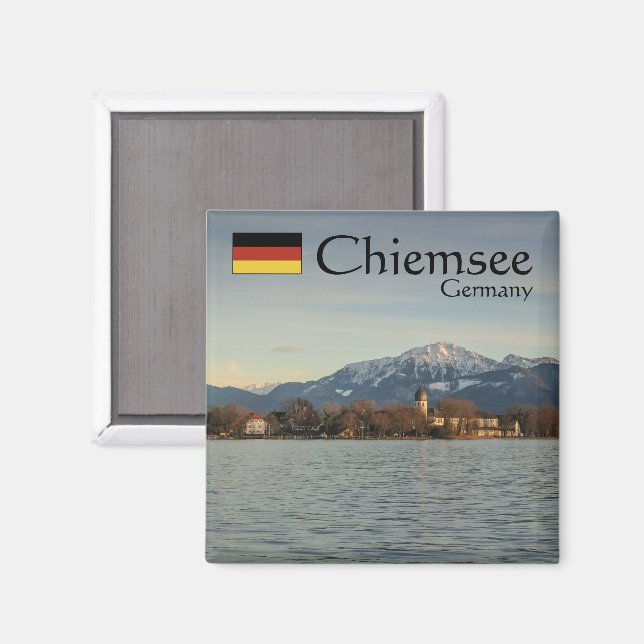 Chiemsee Tyskland Souvenir Magnet (Front/Back)