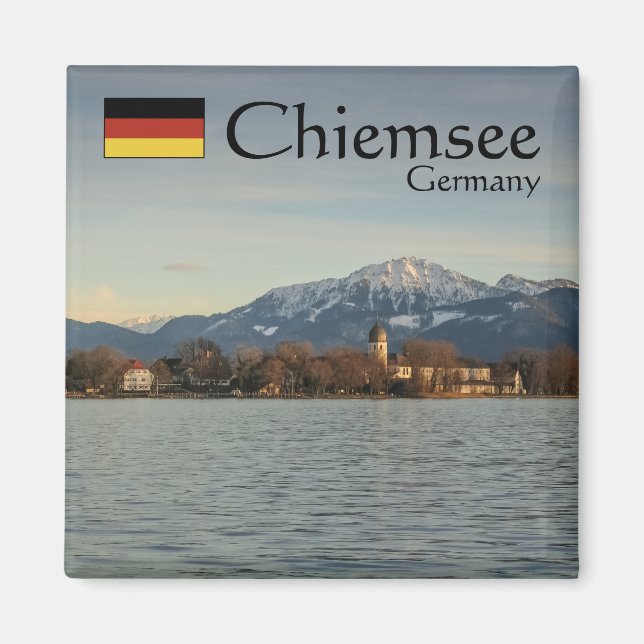 Chiemsee Tyskland Souvenir Magnet (Framsidan)