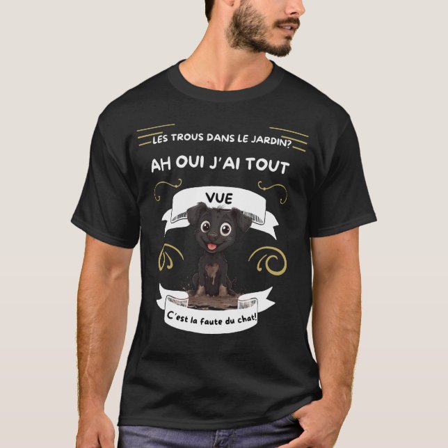 Chien Aventure à quatre pattes T Shirt (Framsida)