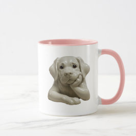 Chien beige brillant qui s'ennuie. mugg