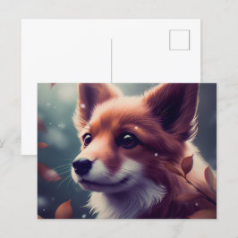 Chien Fox Vykort