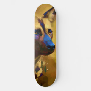 Chien Sauvage d'Afrique Mini Skateboard Bräda 18,5 Cm