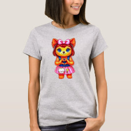 Chienne Kawaii joli coeur T Shirt