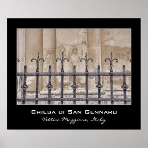 Chiesa di San Gennaro, Praiano, Amalfi kusten Poster