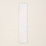 Chiffon Scarf Sjal<br><div class="desc">Den här chiffonslöjan visas i ett fint, massivt färg i vitt med en svart tråd. Anpassa det här objektet och välj den färg-tråd du vill ha eller köpa som den är.</div>