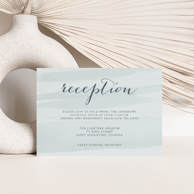 Chiffon Watercolor Recept Card | Sjöfart Inbjudningar (Skapare uppladdad)