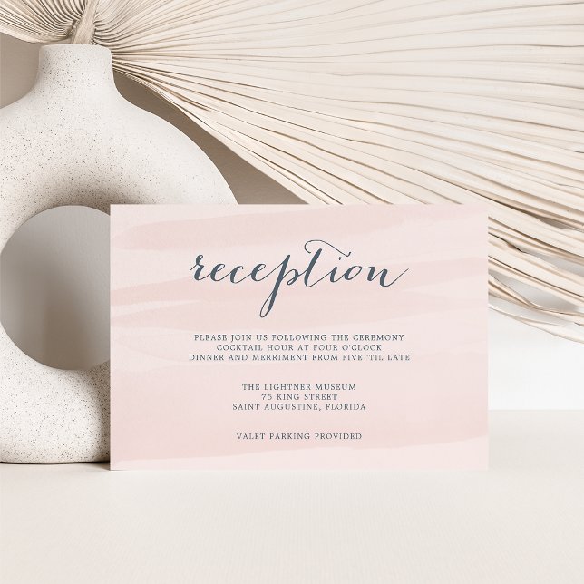 Chiffon Watercolor Recept Card |  Tilläggskort (Skapare uppladdad)