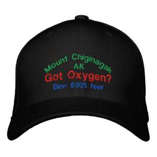 Chiginagak Alaska Elevation Cap Broderad Keps