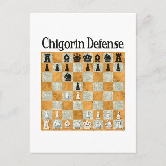 Chigorin Defence Vykort (Framsida)