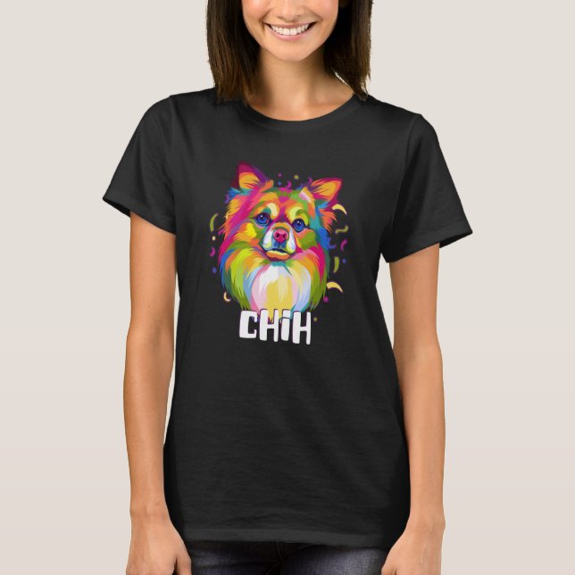 Chih Chihuahua Humor Chiwawa Dog Animal Pun T Shirt (Framsida)